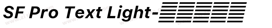 SF Pro Text Light字体转换